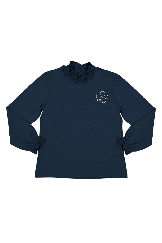 Navy Mock Turtleneck