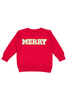 Sweet Wink - "Merry" Patch Christmas Sweatshirt