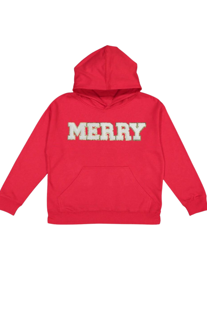 "Merry" Patch Christmas Hoodie