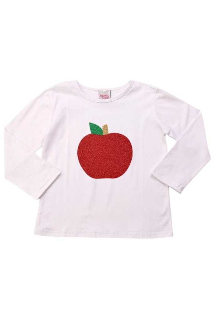 Apple Long Sleeve White T-Shirt