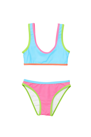 Snapper Rock - Candy Colorblock Crop Bikini