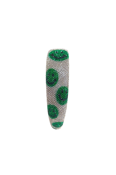 Crystalized Green Smiley Headband