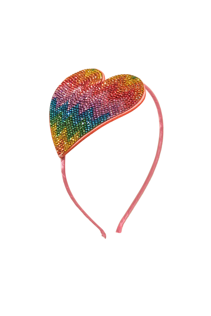 Rainbow Aztec Heart Headband