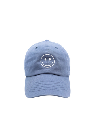 Rey To Z - Dusty Blue Smiley Face Trucker Hat