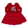 Pink Chicken - Red Velour Pearl Dress