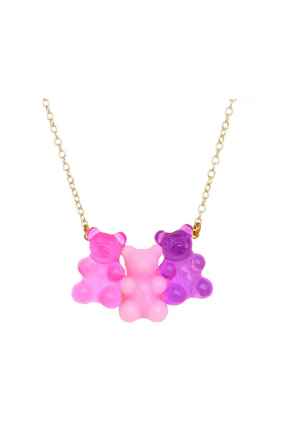 Bubblegum Gummy Bear Necklace