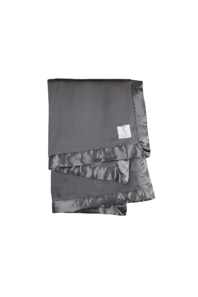 Little Giraffe Luxe Blanket - Charcoal