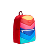 Kane Double Pocket Backpack Rainbow Chevron