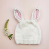 Blueberry Hill - White Pink Bunny Hat