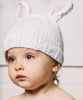 Blueberry Hill - White Pink Bunny Hat