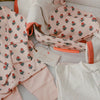 Pink Chicken - Pink Tiny Flower Layette Set in a Nesting Box