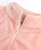 Ruffle Butts - French Rose Pink Fleece Quarter Zip Pullover