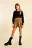 Molly Bracken - Gold Flared Shorts