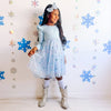 Sweet Wink - Snow Princess Iridescent Long Sleeve Tutu Dress