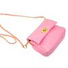 Pink Quilted Soft Heart Lock Purse