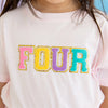 Sweet Wink - Fourth Birthday Patch Short Sleeve T-Shirt