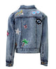 Lola And The Boys - All About The Patch Denim Crop Jacket