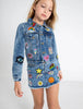 Lola And The Boys - All About The Patch Denim Crop Jacket