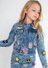 Lola And The Boys - All About The Patch Denim Crop Jacket