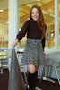 Molly Bracken - Gray Knitted Skirt