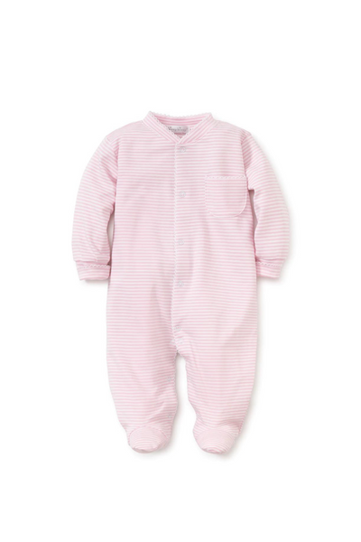 Kissy Kissy - Pink Striped Footie