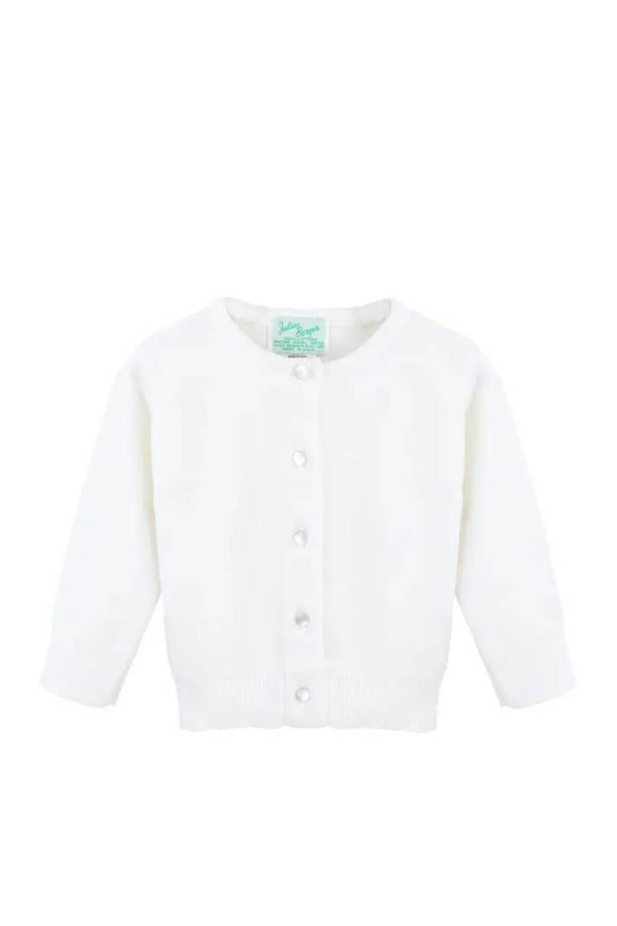 Basic Infant Cardigan - White