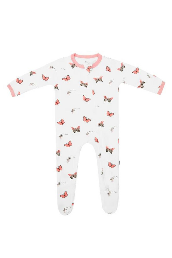 Kyte Baby - Butterfly Zippered Footie