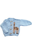 Giraffe Cardigan-Blue