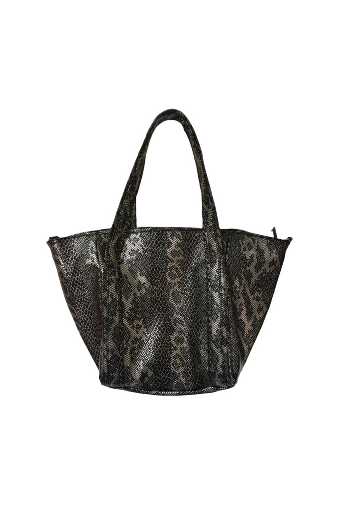 Snake Print Weekender Bag