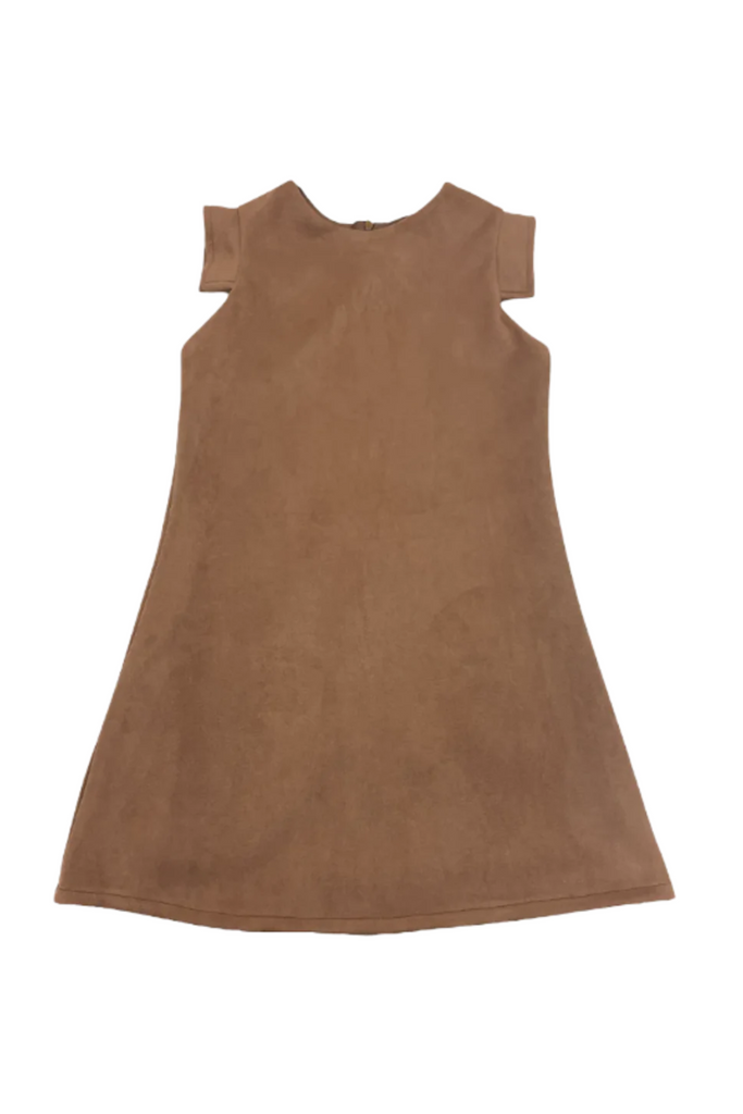 Faux Suede Khaki Aline Dress