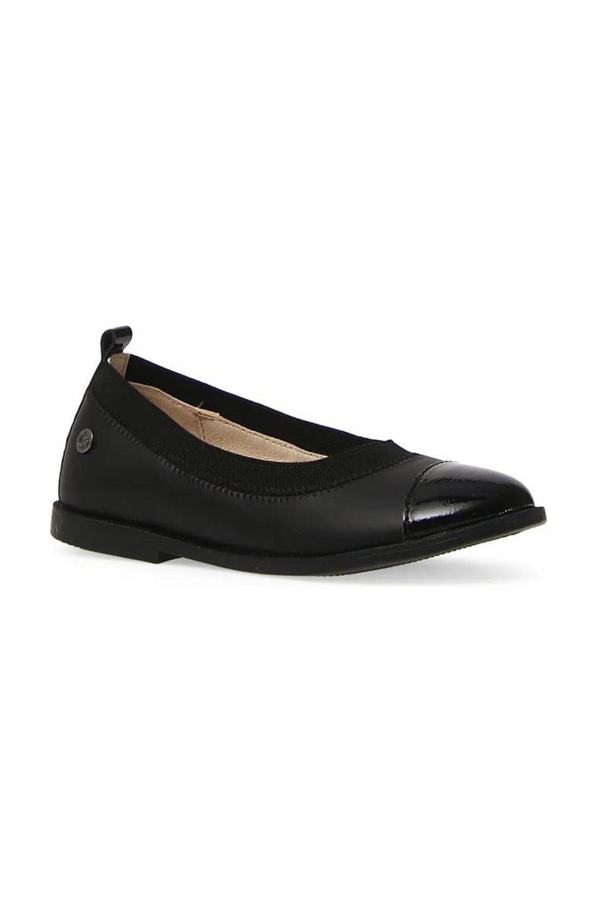 Lopel Flat Patent Toe - Black