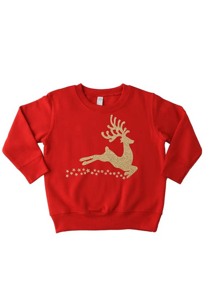 Gold Reindeer Sweatshirt