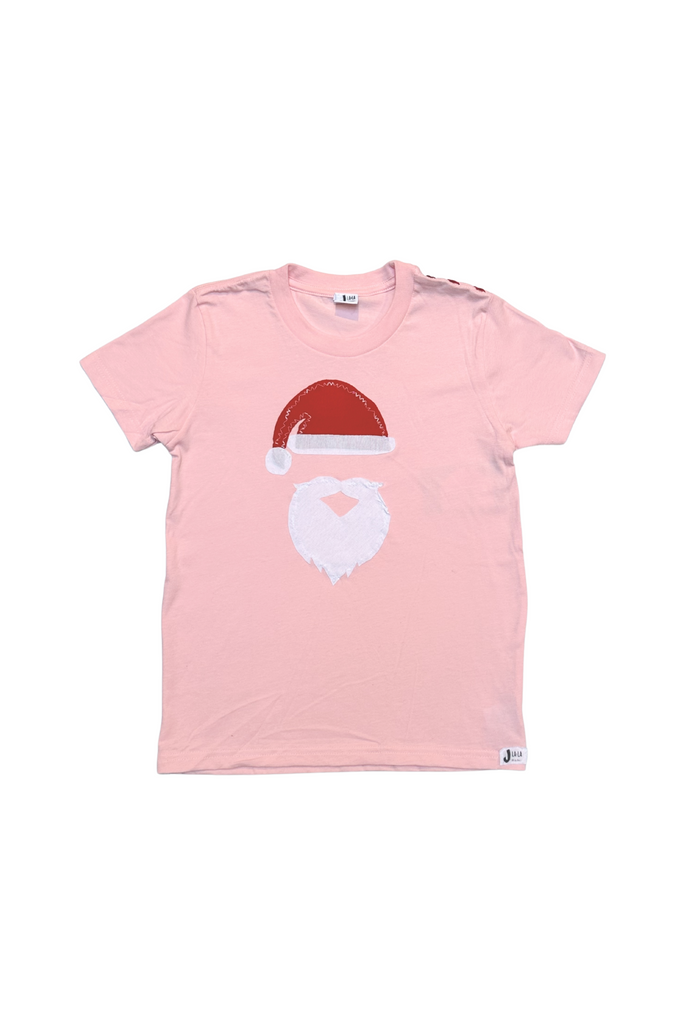 Santa Tee - Baby Pink (2-6X)