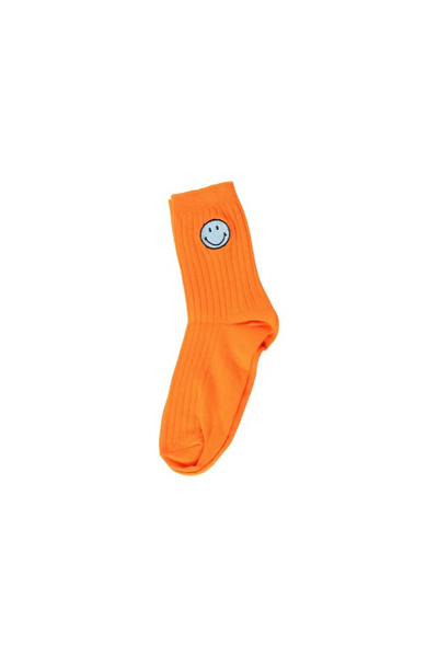 Malibu Sugar - Orange Smiley Socks