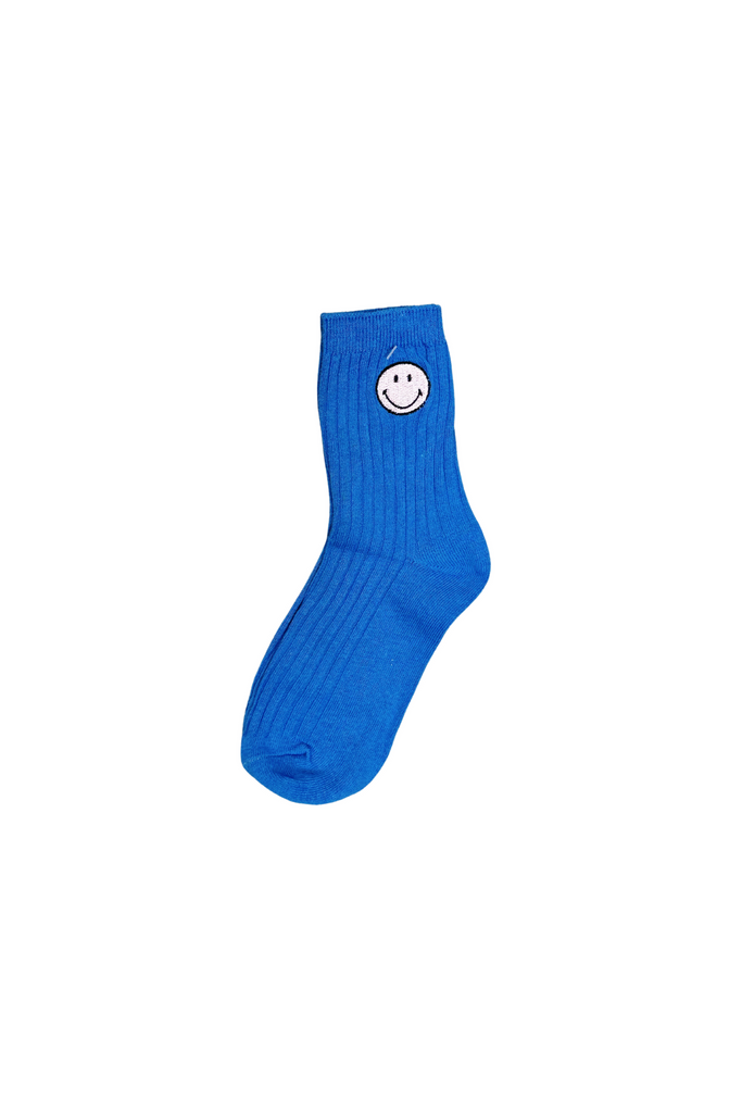 Malibu Sugar - Royal Blue Smiley Socks