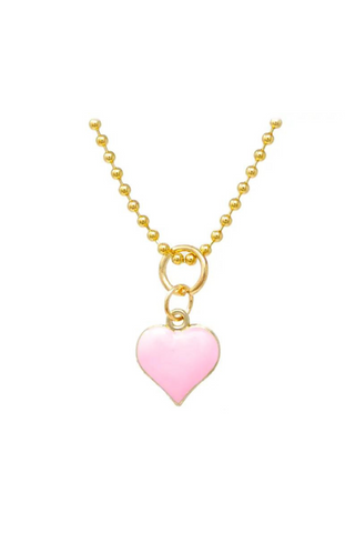 Pink Heart Necklace