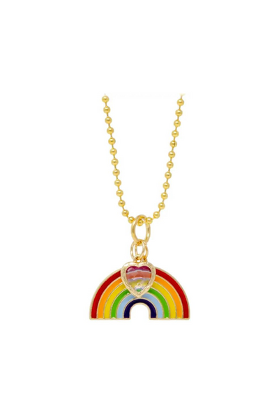 Rainbow Heart Necklace