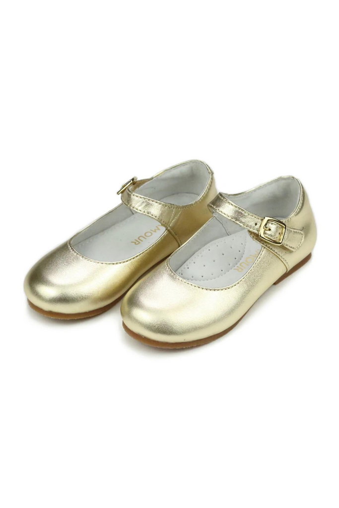 Rebecca Dressy Flat - Gold